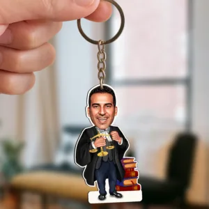 Lawyer caricature male - Best gift idea for lawyers