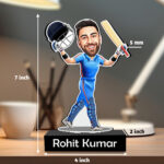 Champion's Caricature Cutout: Personalized Cricketing Tribute for Boys