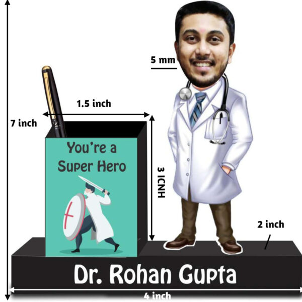 Gift for Doctor - Caricature Standee With Pen Stand