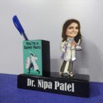 World's best doctor standee with pen stand