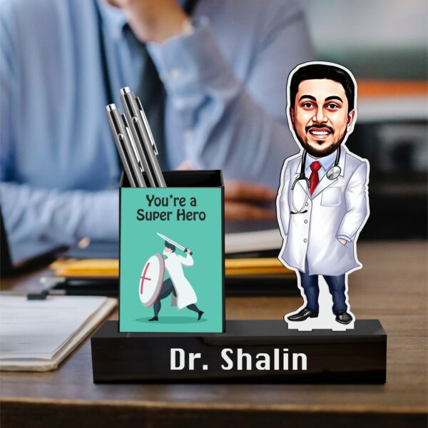 Gift for Doctor - Caricature Standee With Pen Stand