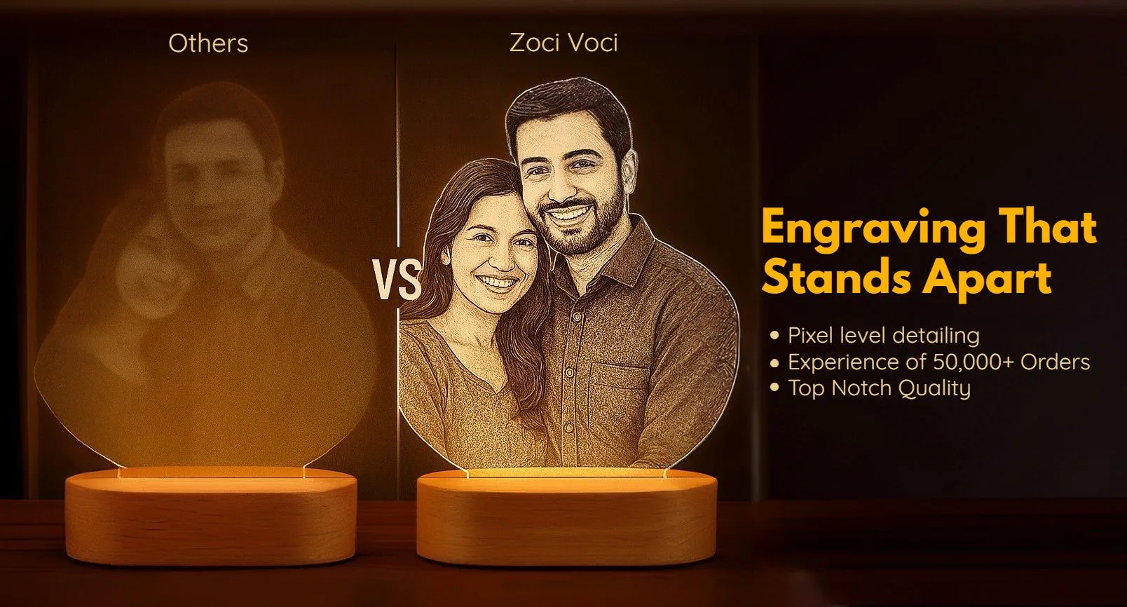 photo frame engraving custom gift for couple