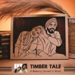 MemoryEtch: Artistic Carvings Wooden Photo Plaque 🖼️