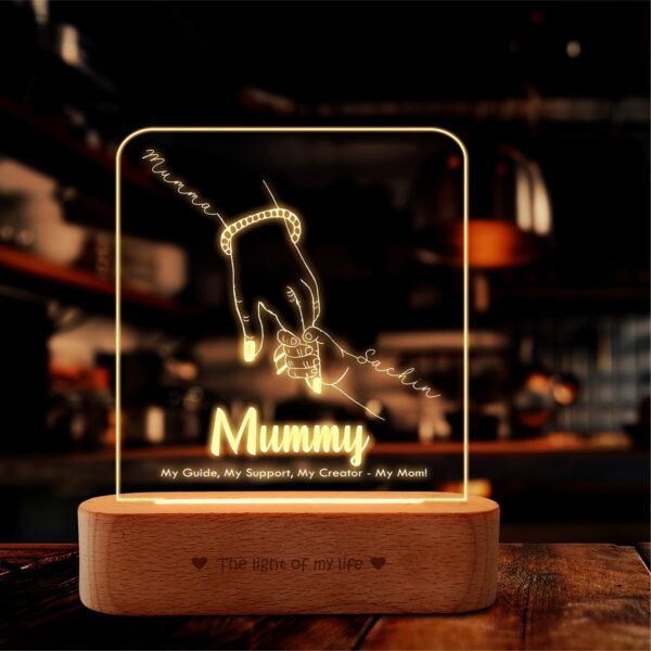 Guiding Light: Personalized Mom & Child Lamp