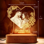 Radiant Love: Personalized Photo Glow Lamp