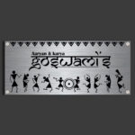 Warli Vista Name Plate - 6x15 inch