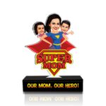 Mighty Mom: Personalized Heroic Caricature Tribute