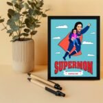 Supermom Chronicles: Personalized Flying Hero Frame