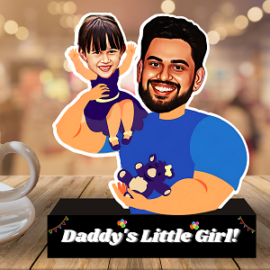 Daddy's Little Girl: Caricature Gift For Daddy