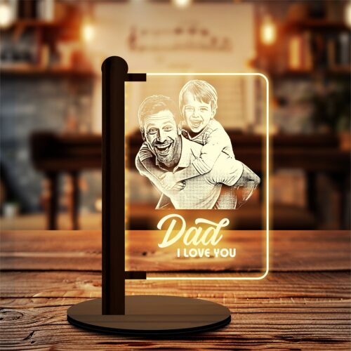 Dad & Me Lamp - Personalized gift for Father's Day
