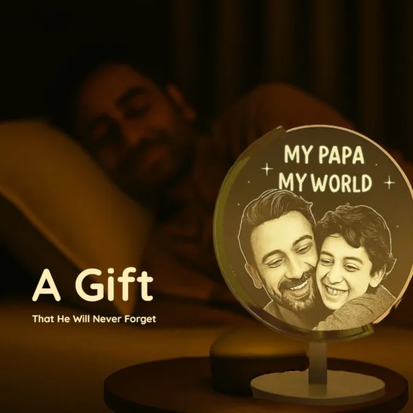 father day gift photo lamp