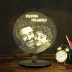 Beloved Dad: Personalized Photo Lamp for Dad