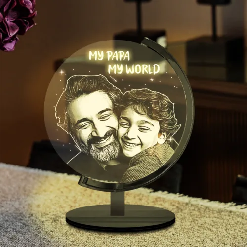 beloved dad father's day lamp