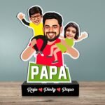 Dad's Shoulder Crew: Personalized Dad Caricature Standee