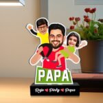 Dad's Shoulder Crew: Personalized Dad Caricature Standee