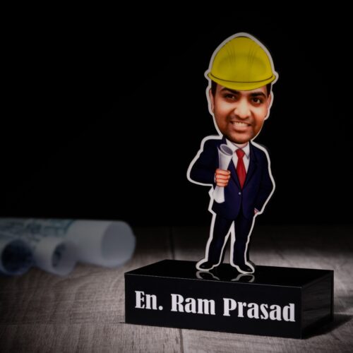 Architect's Caricature Keepsake - Perfect Gift for Engineers