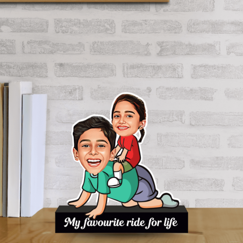 My Favorite Ride for Life" Caricature Gift for Sister