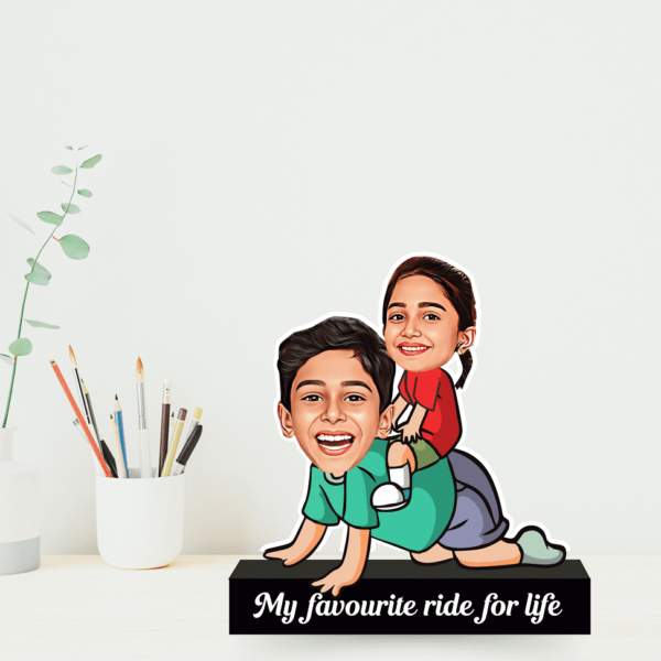 My Favorite Ride for Life" Caricature Gift for Sister