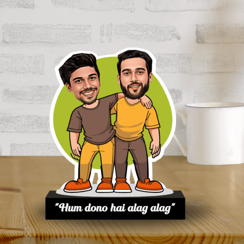 Hum Dono He Alag Alag" Caricature for Brothers