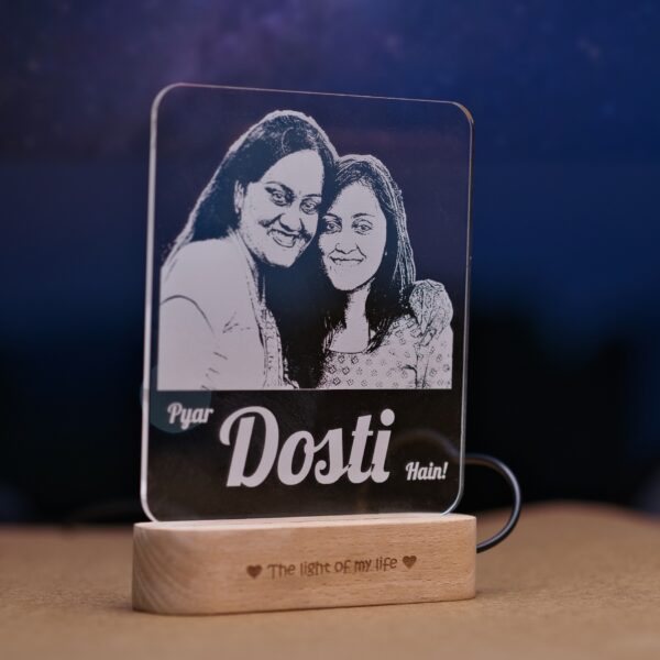 Pyar Dosti Hain - Photo Lamp Gift For Friends