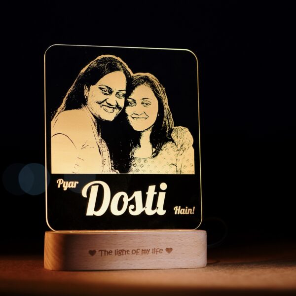 Pyar Dosti Hain - Photo Lamp Gift For Friends