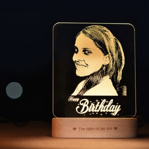 B'day Bliss Photo Lamp - Personalized Gift For Birthdays