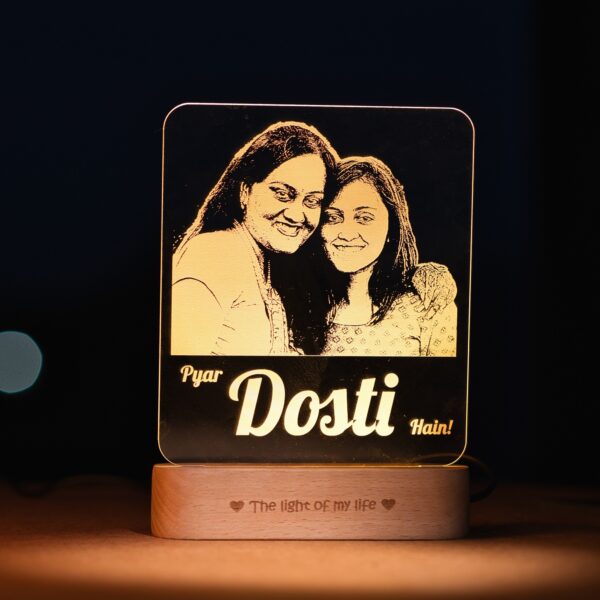 Pyar Dosti Hain - Photo Lamp Gift For Friends