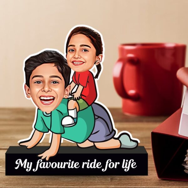 My Favorite Ride for Life" Caricature Gift for Sister