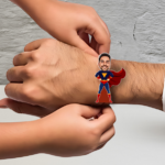 Personalized Superhero Rakhi with Custom Photo - Unique Raksha Bandhan Gift