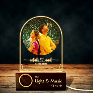 Full Moon Photo Lamp - 1st anniversary gift