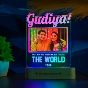 Gudiya: Personalized Sister's Photo Lamp