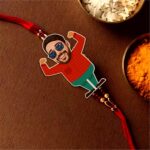 Flexing Muscles Personalized Photo Rakhi