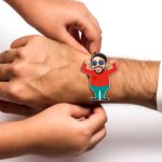 Flexing Muscles Personalized Photo Rakhi