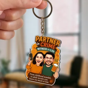 Partner in Crime – Caricature Rakhi Gift | Personalized Face Standee for Siblings