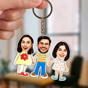 Siblings caricature standee
