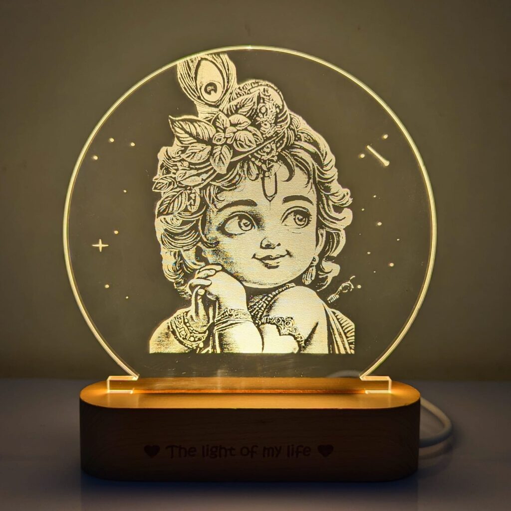 Bal Gopal - Krishna Photo Lamp