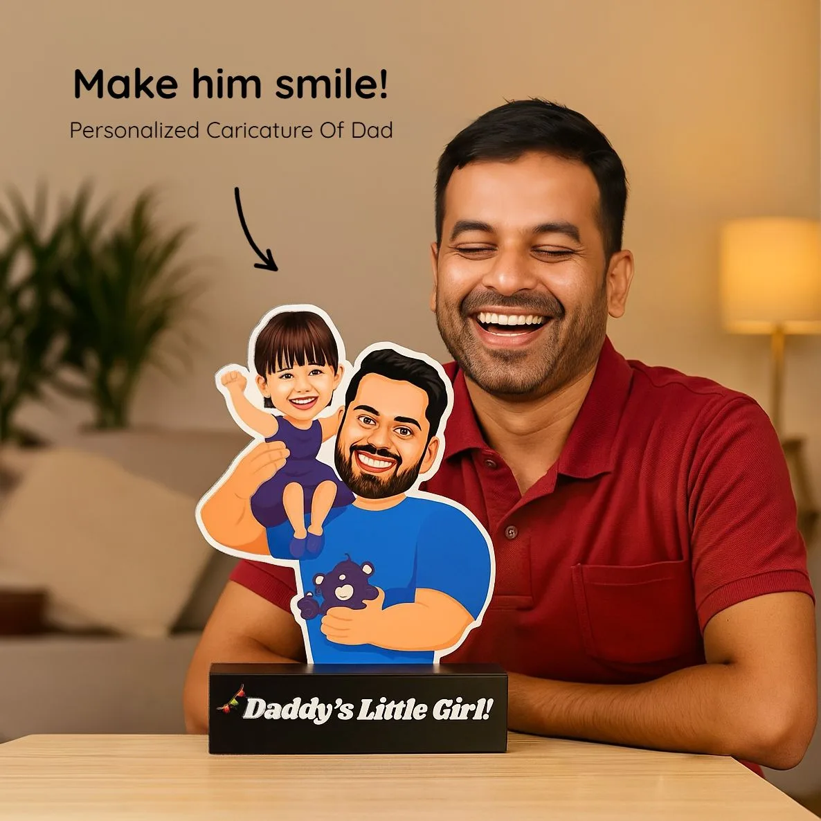 personalized caricature for dad