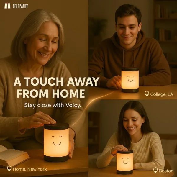 voice message lamp that connects families