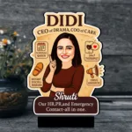 Didi – CEO of Drama, COO of Care | Funny Gift for Elder Sister | Personalized Caricature Standee