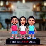 Siblings caricature standee