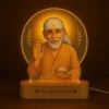 Sai Baba Photo Frame with Light – Pooja Room Décor & Gift for Dadi