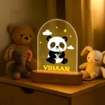 Newborn Gift with Name – Personalized Panda Night Lamp for Baby Room